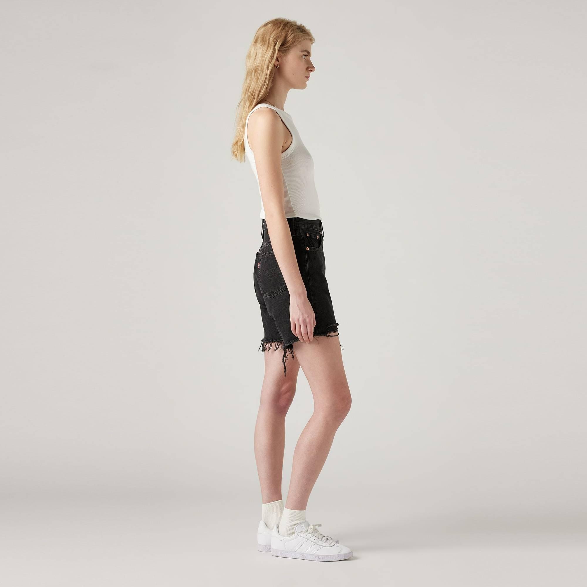 Levis Levis 501 Mid Thigh Short Lunar Blac