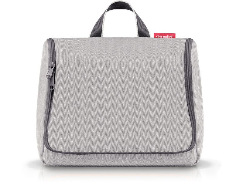 Reisenthel Necessaire Toiletbag XL Herringbone grey Kulturbeutel für alle wichtigen Bad-Accessoires