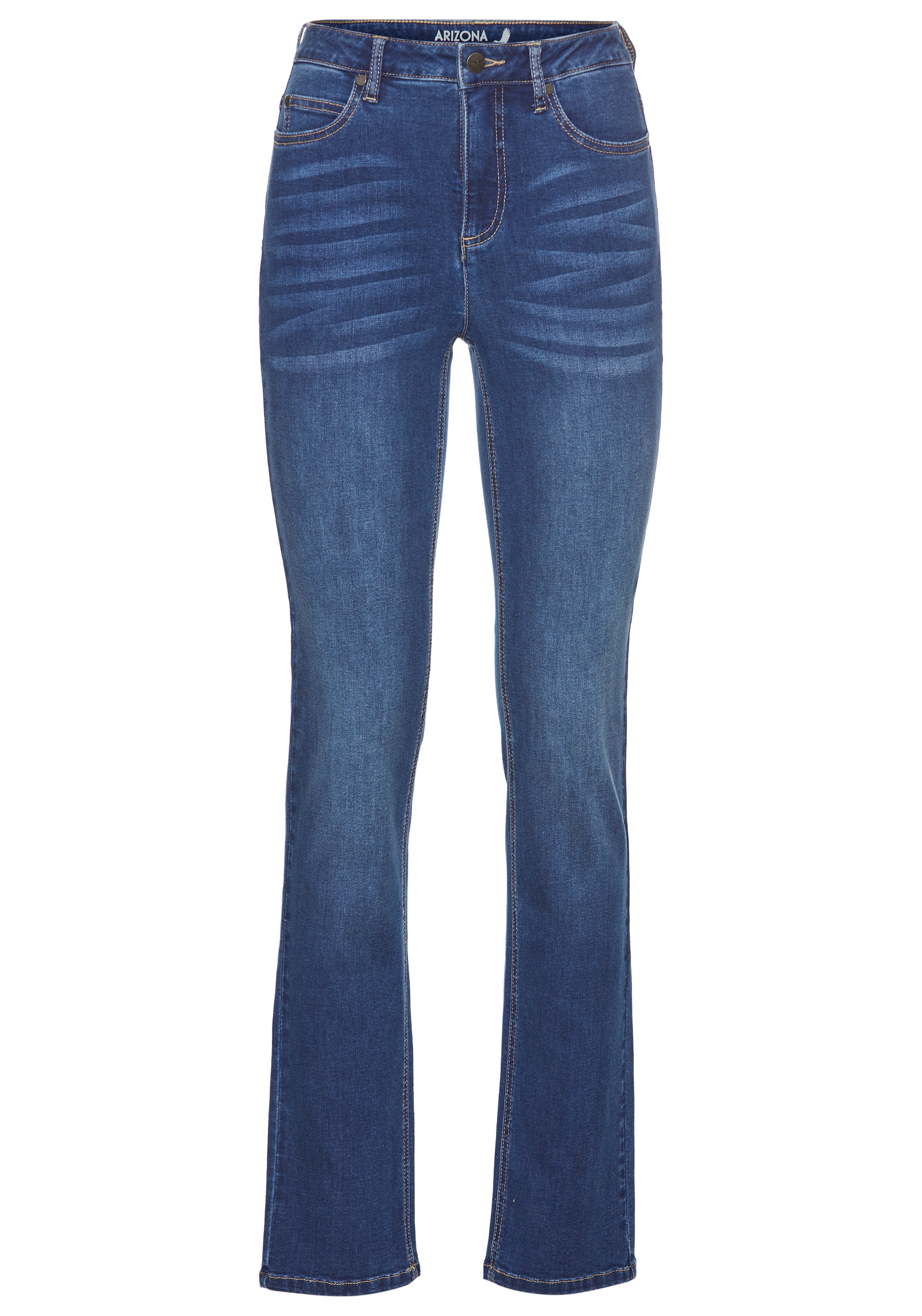 Arizona Gerade Jeans »Ultra-Stretch«, normale Passform,  Comfort Fit,  Used-Look-Waschung