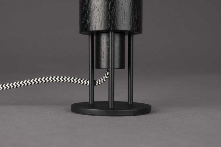 Dutchbone Momo bureaulamp houtskool