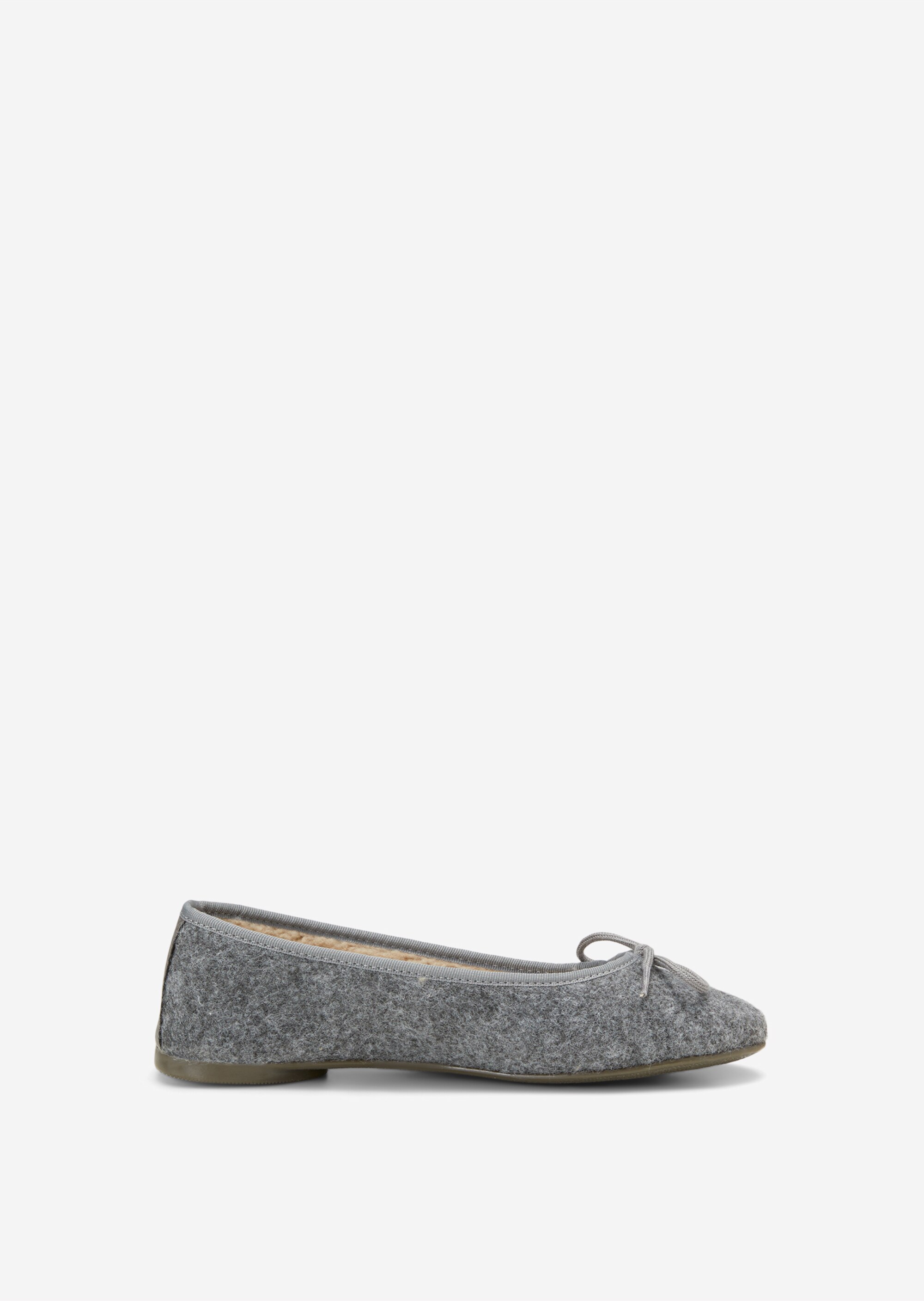 Ballerina-Hausschuhe mit flauschigem Teddyfutter