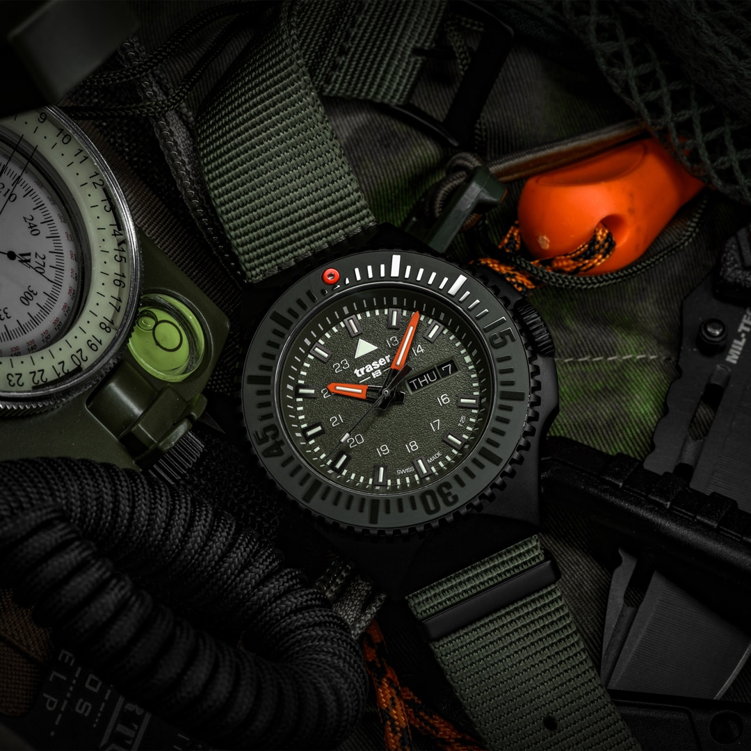traser P69 Black Stealth Green
