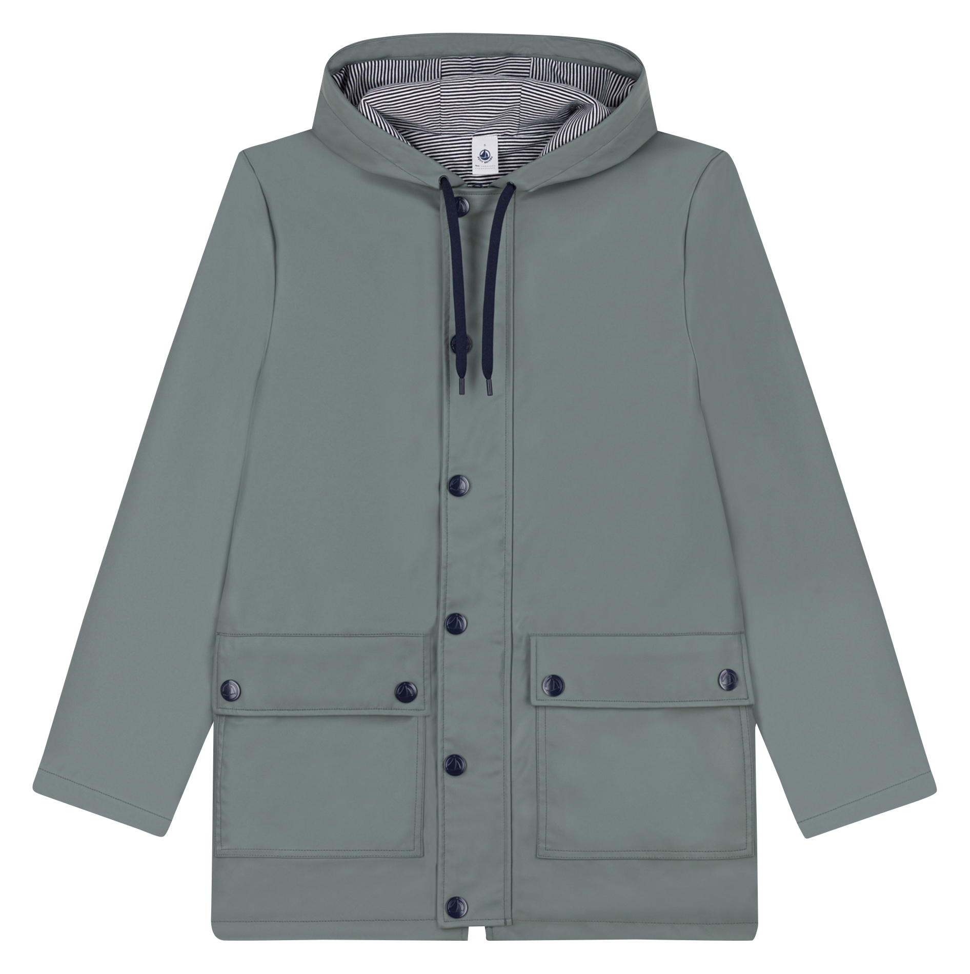 Imperméable à capuche | Vert