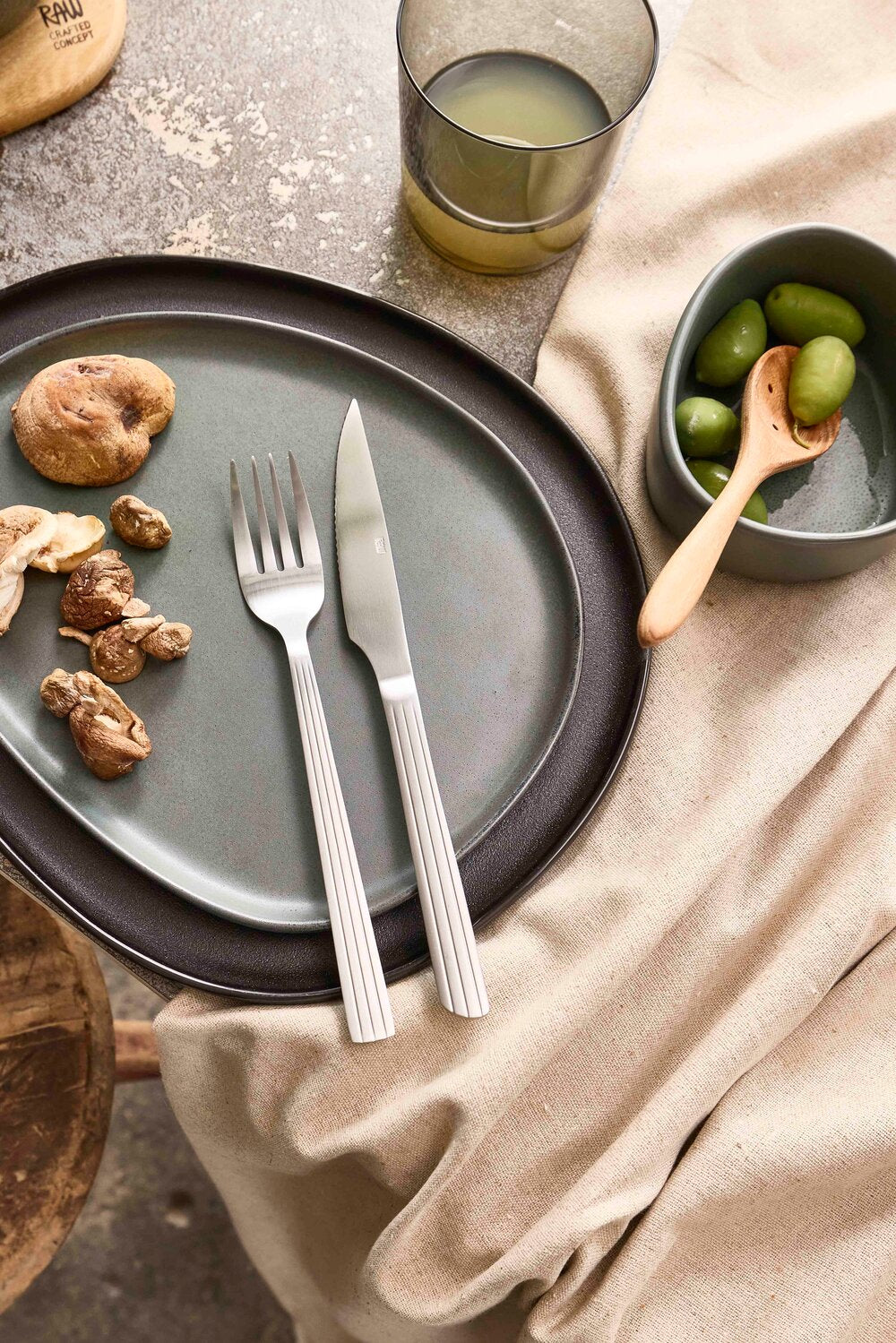 RAW  Steak bestik, 2 dele - Mat stål