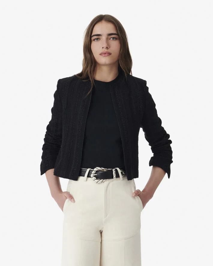 IRO DANIM Black lurex
