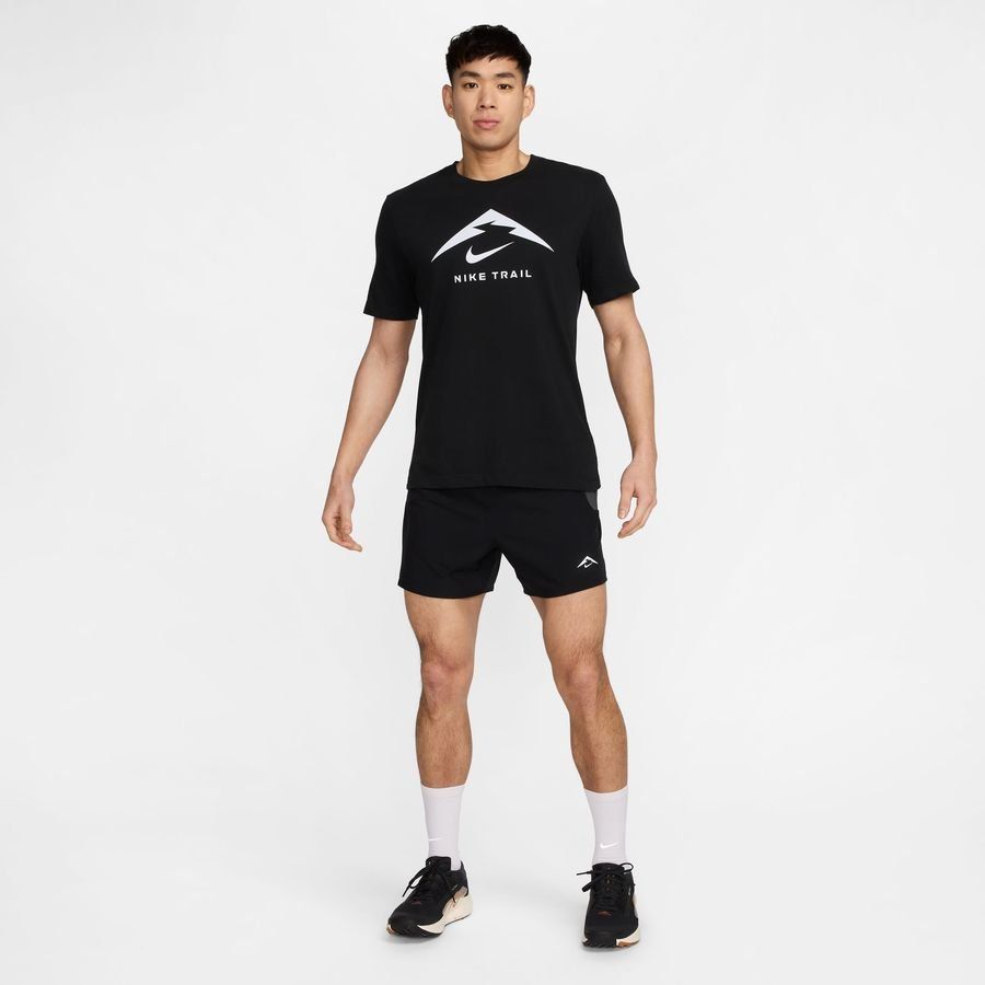 Nike T-shirt Running Dri-FIT Run Trail - Noir/Gris