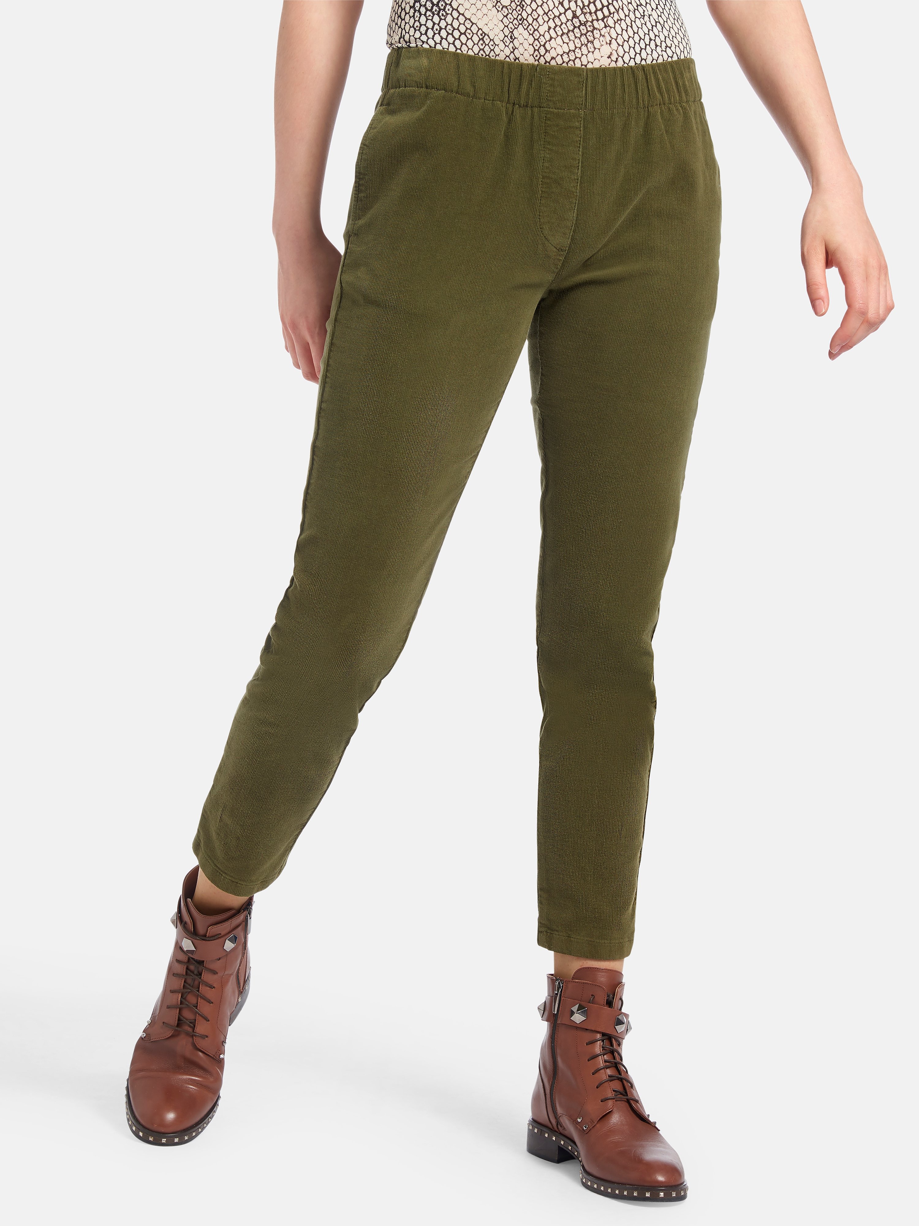 Feincord-Schlupf-Hose