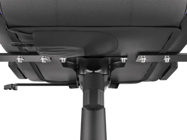Genesis Trit 500 RGB - Stol - ergonomisk - lænestol - armstøtter - T-formet - vippe - drejeled - tekstil, PU syntetisk læder - sort