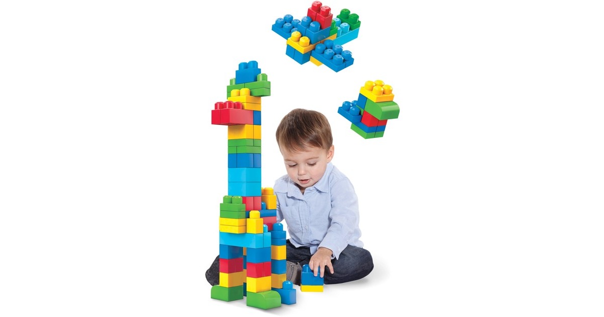 MattelFirst Builders - Big Building Bag (Classic), 60 stuks Constructiespeelgoed  (DCH55)