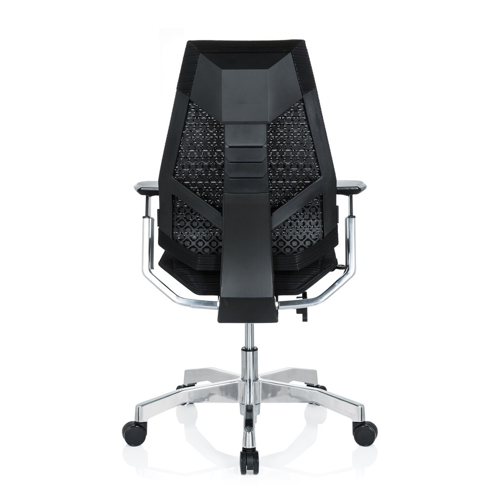 High End Bürostuhl GENIDIA Netzstoff mit Armlehnen hjh OFFICE