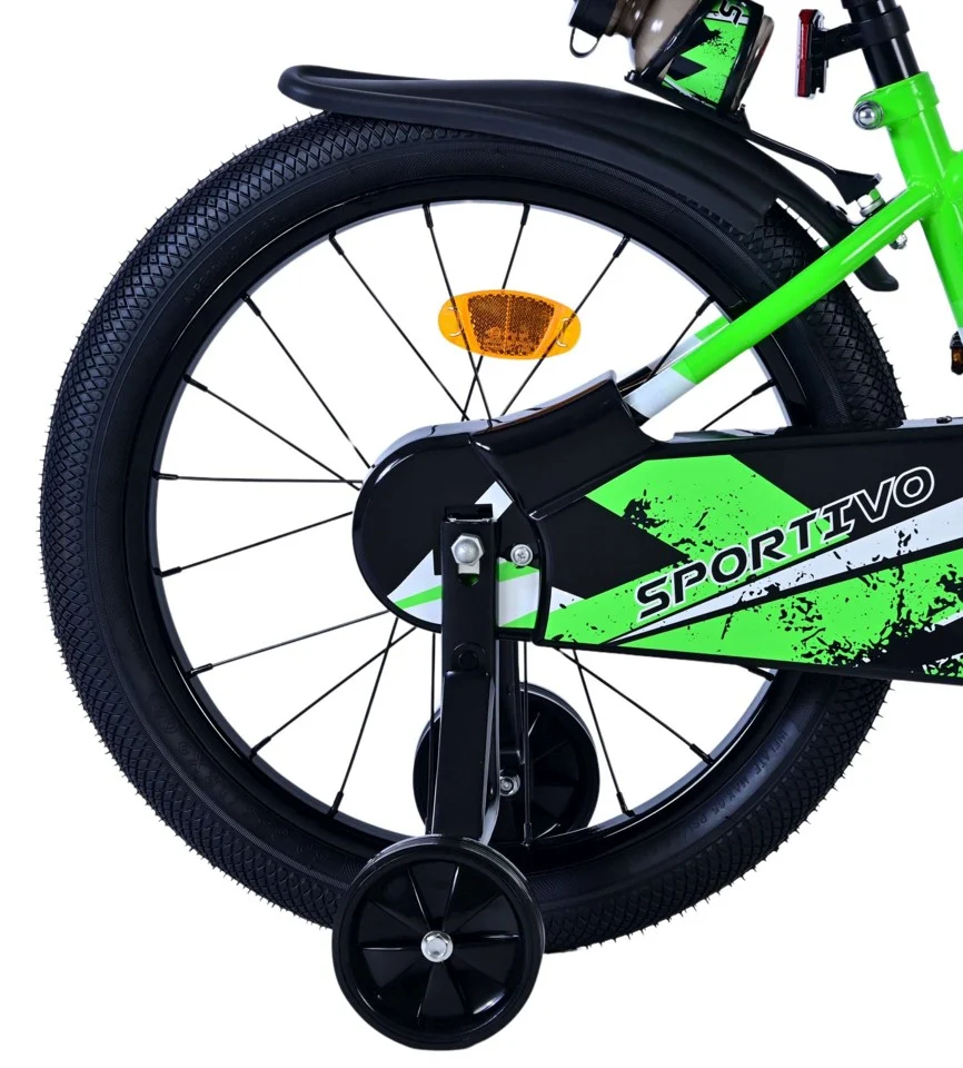Volare - Børnecykel 18 - Grøn/Sort