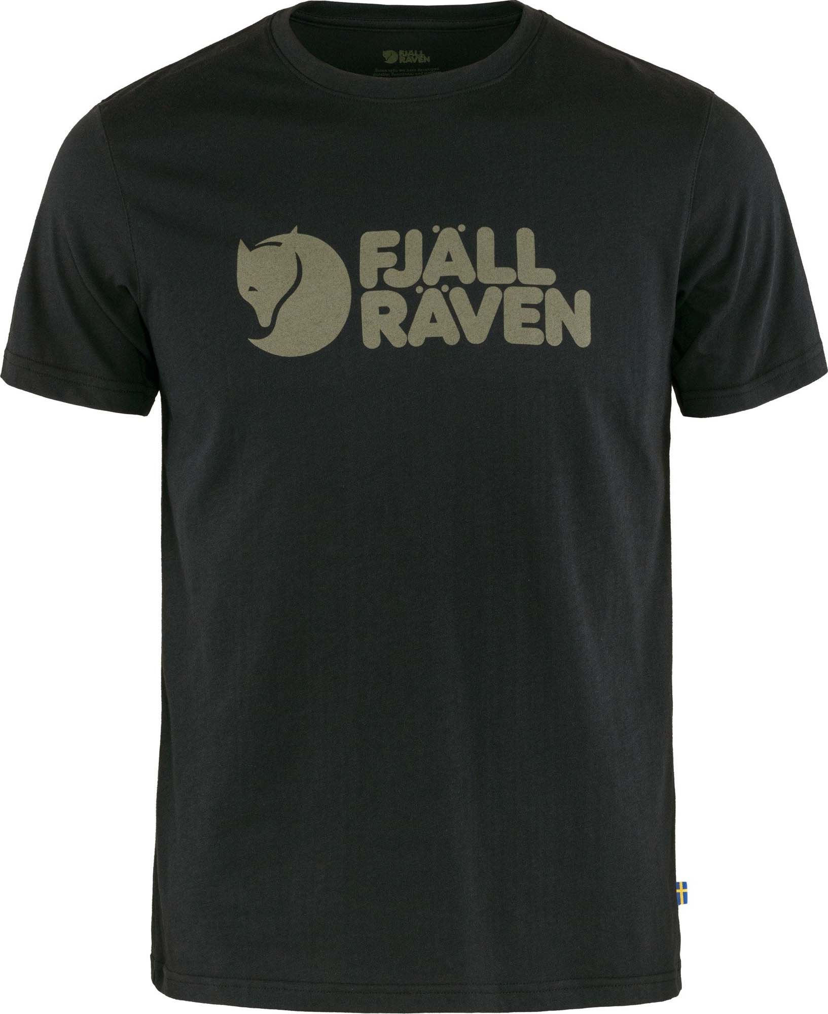Fjällräven Logo T-shirt Herre Black