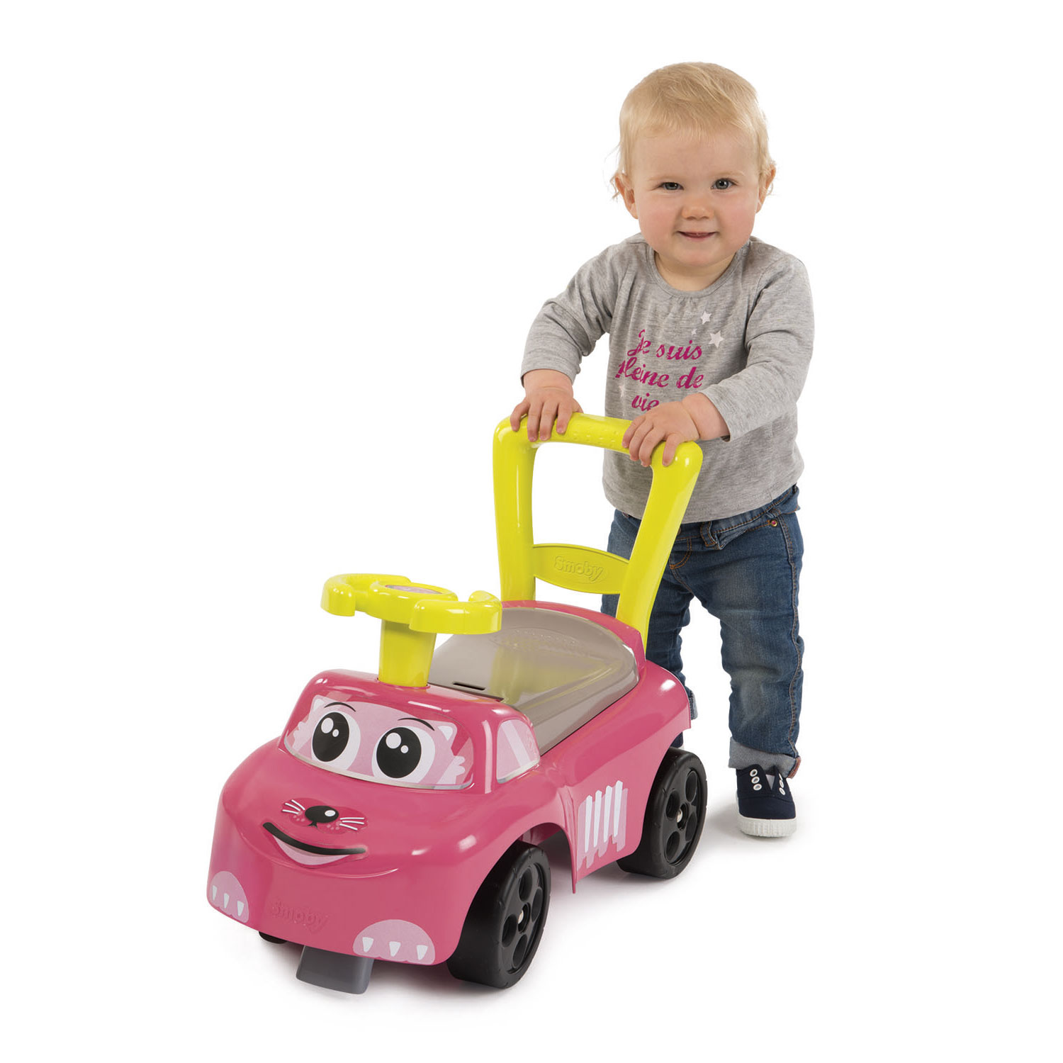 Smoby Auto Ride-on Roze