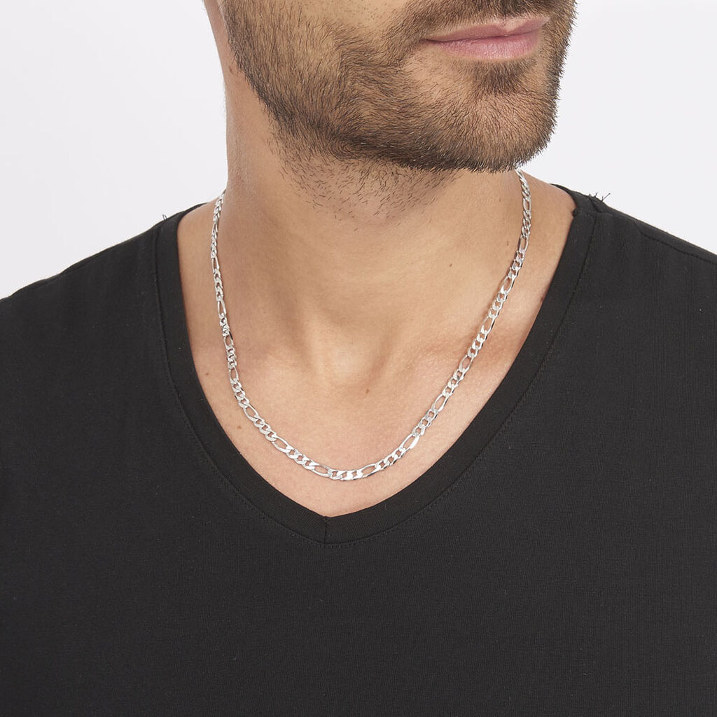 Chaîne Vivian Alternee 1/3 Argent Blanc