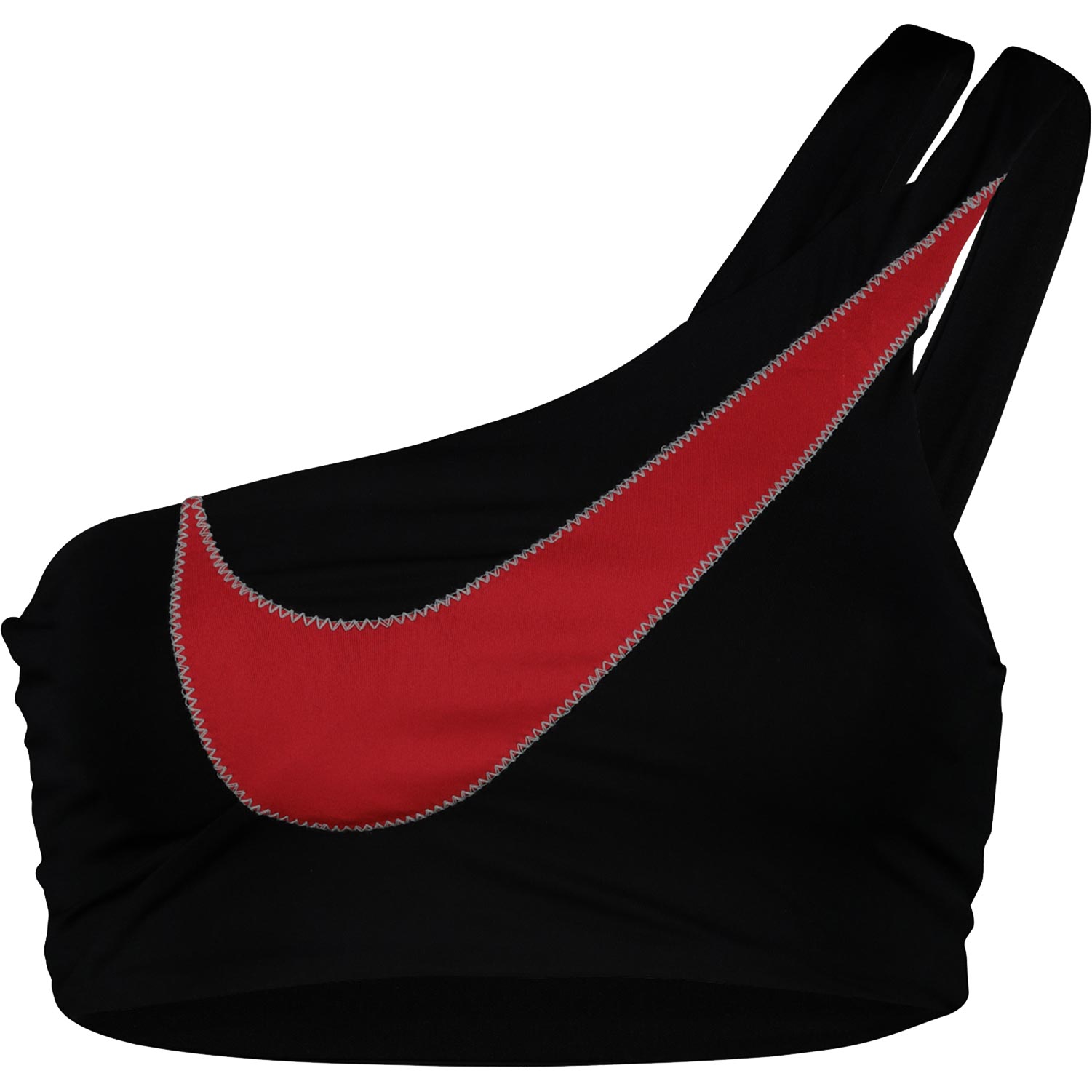 Nike Asymmetrical Bikini Top Damen schwarz