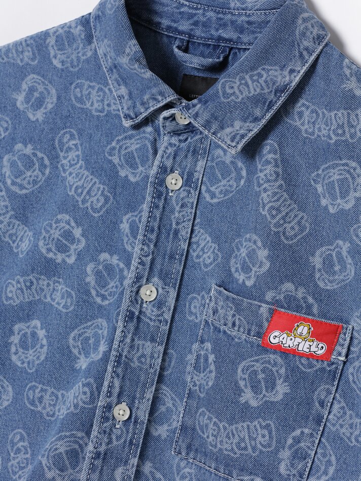Camiseta estampada do Garfield - Nikelodeon - Índigo