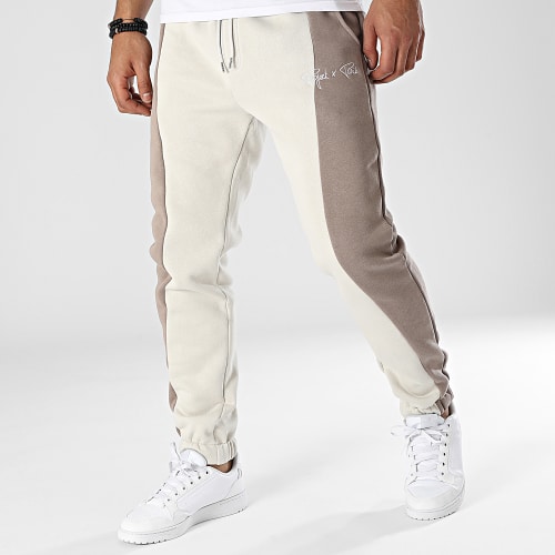 Pantalon Jogging 234400 Beige Marron
