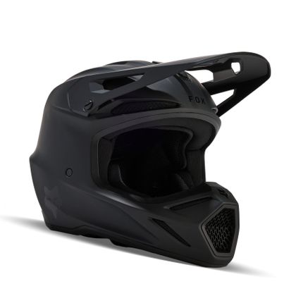 Casque cross Fox V3 - SOLID 2024 - Noir