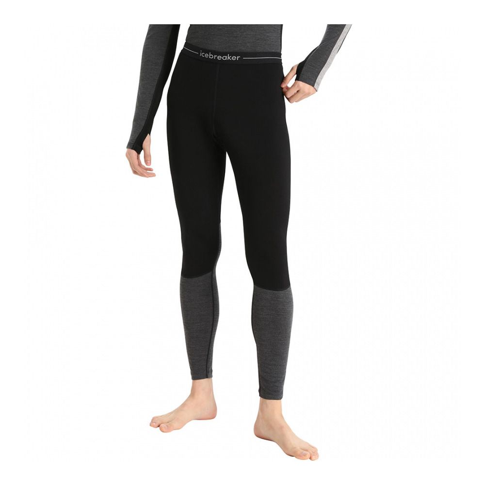 Icebreaker ZONEKNIT 200 - Sous-couche Homme black/jet hthr/cb
