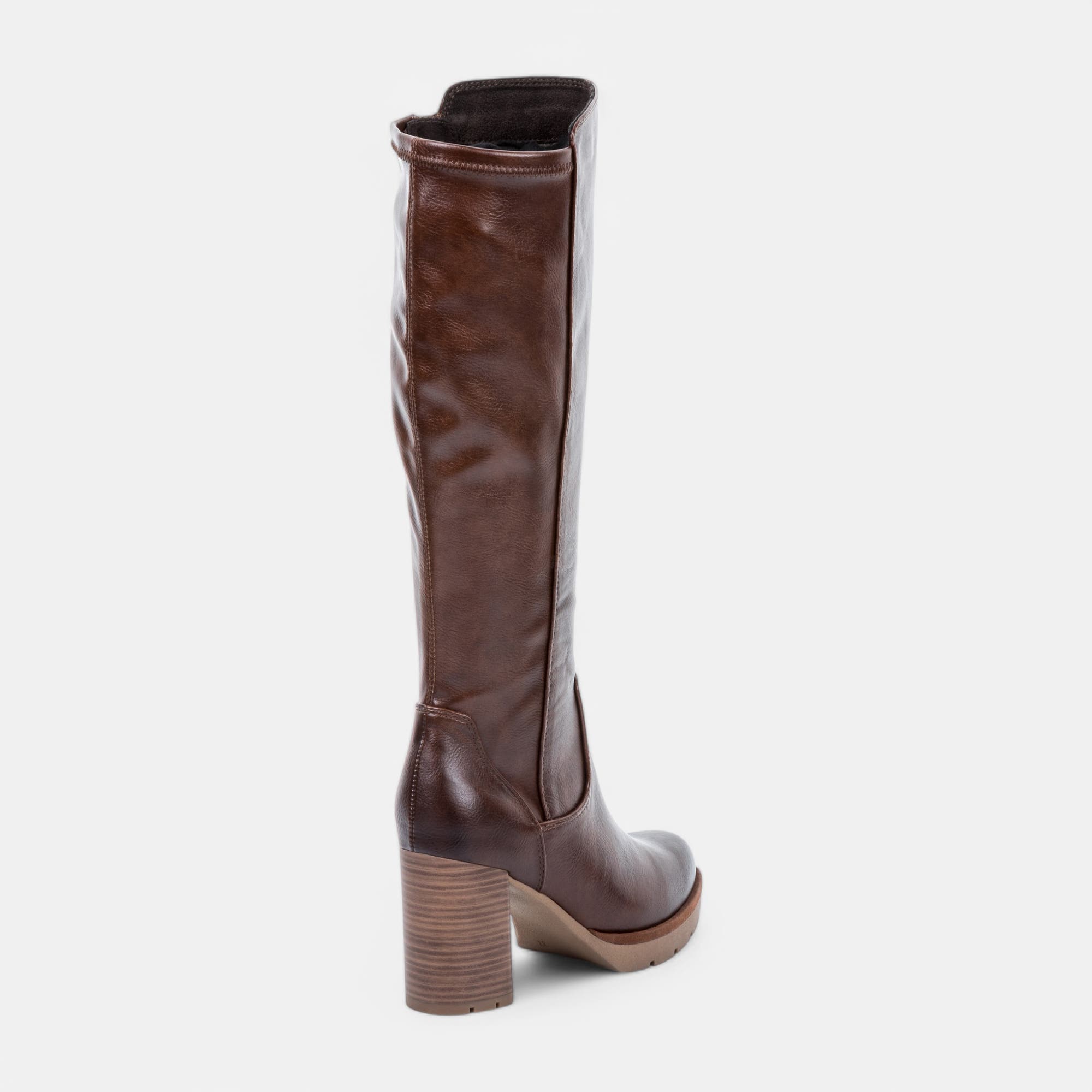 Bottes à talon Femme cognac