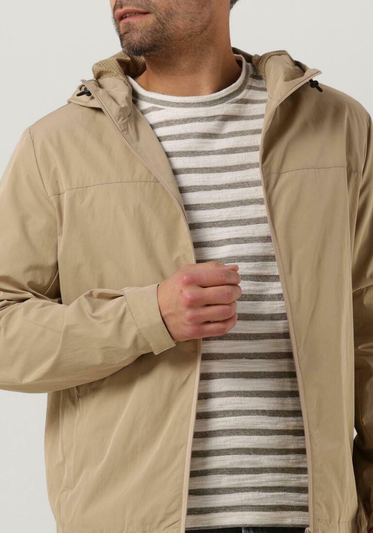 ANERKJENDT beige anerkjendt jack akper stick pocket jacket