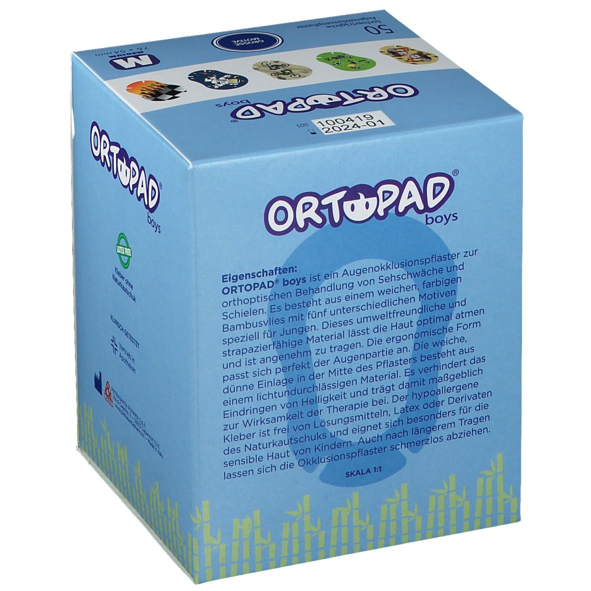 ORTOPAD® Cotton boys Gr. M 76 x 54 mm