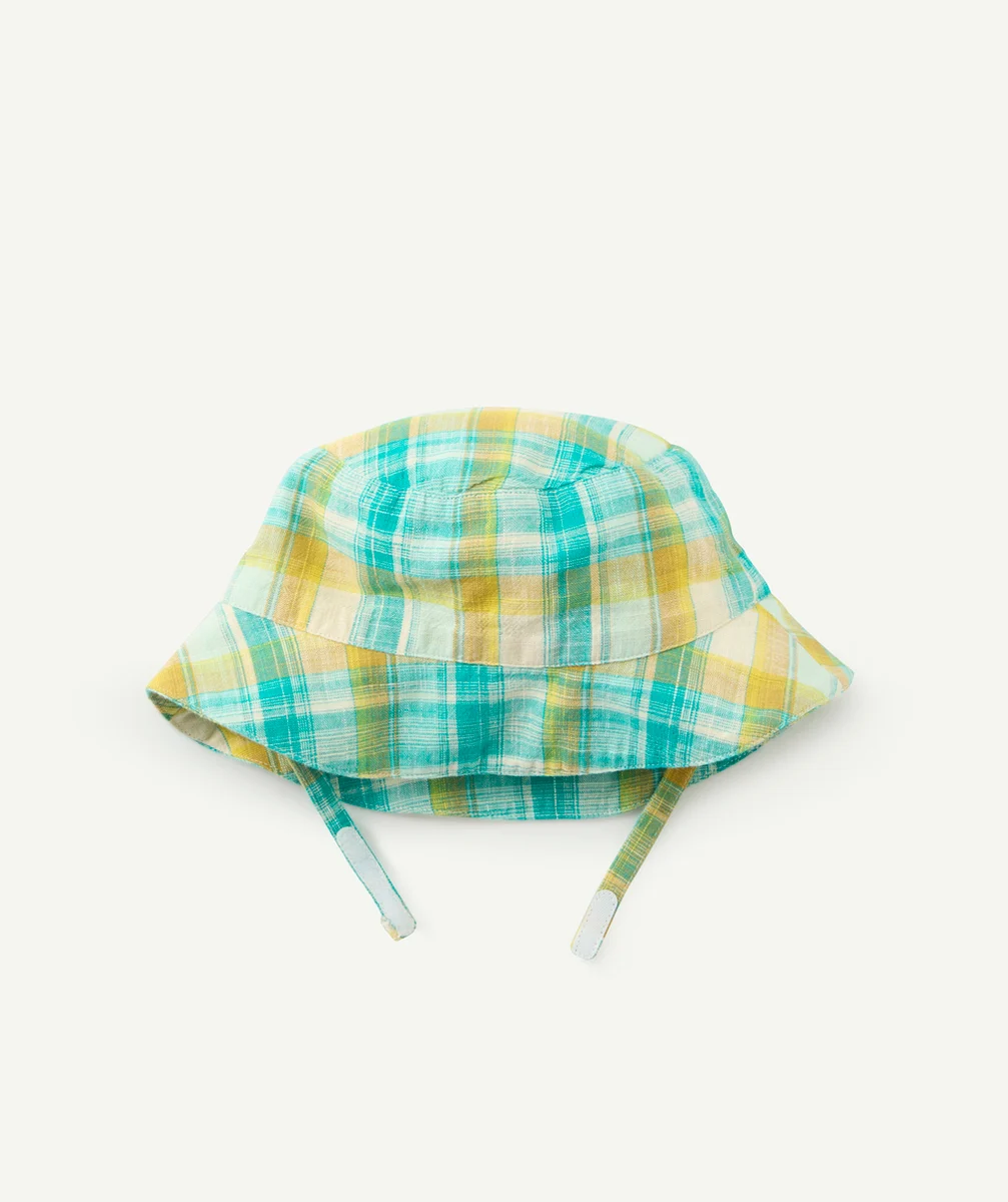 chemise bébé garçon à carreaux avec bob