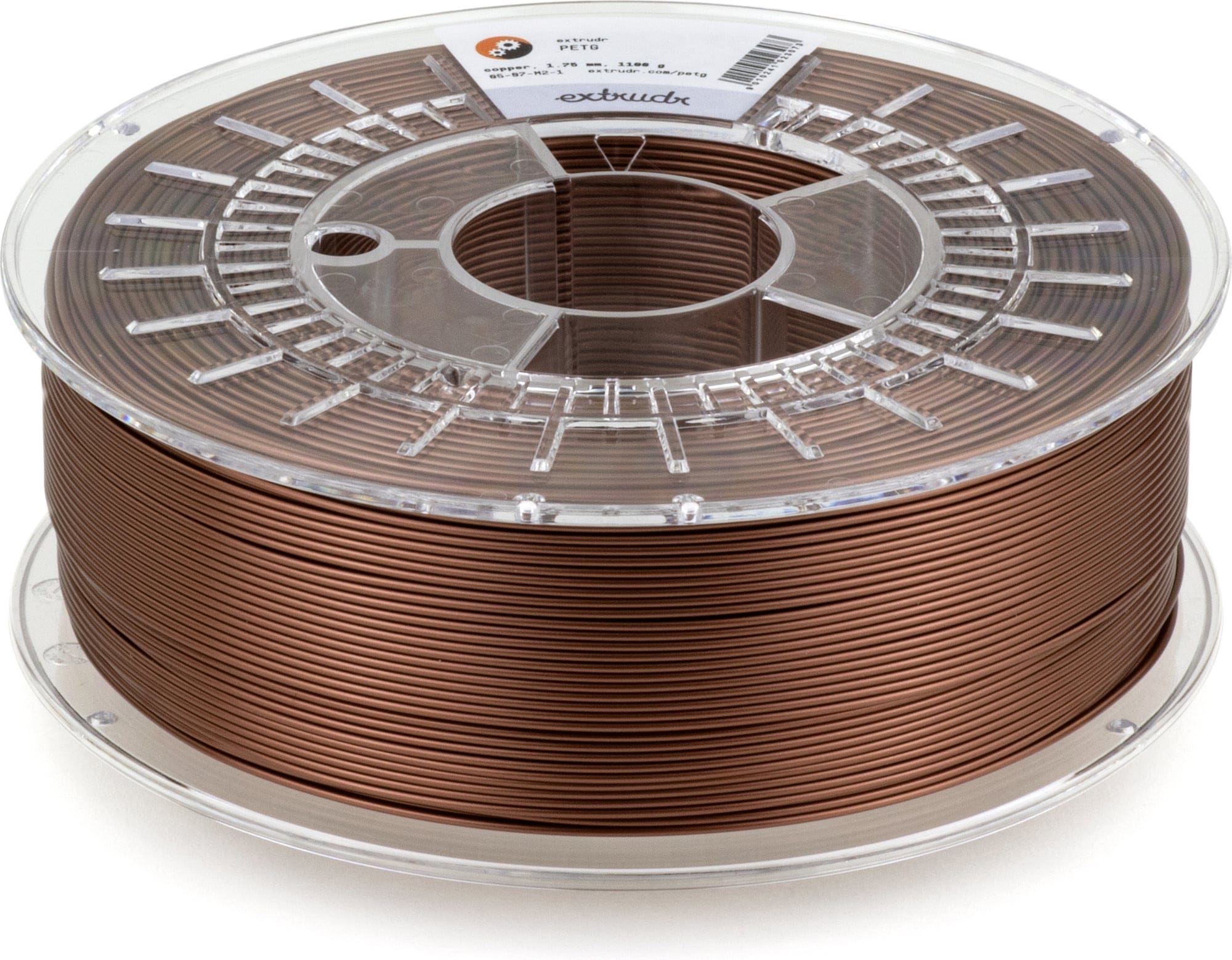 Extrudr  PETG Kupfer, 1,75 mm / 2500 g    Filament mit hervorragenden mechanischen Eigenschaften
