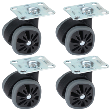 Design wielen dub met vierkant wiel 58mm - grijs - 4 stuks