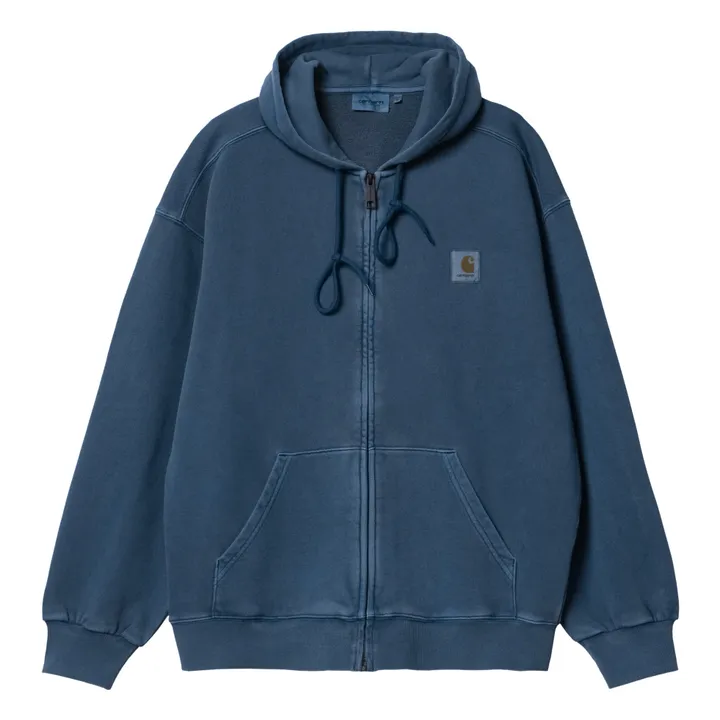 Carhartt WIP Hoodie Zippé Nelson  | Bleu indigo