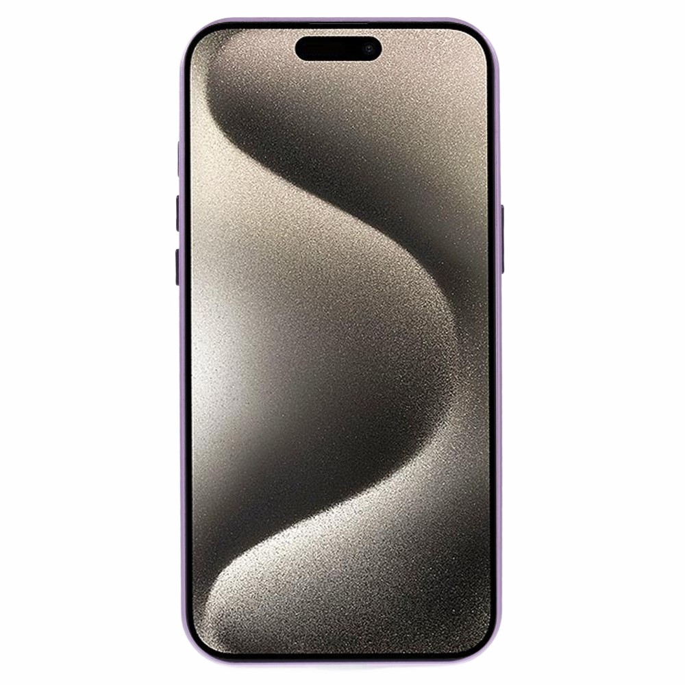 iPhone 16 Pro Max Magnetische Alu Schutzhülle mit Panzer Glas Backcover   Displayschutz (Magnet-Technologie) - Lila
