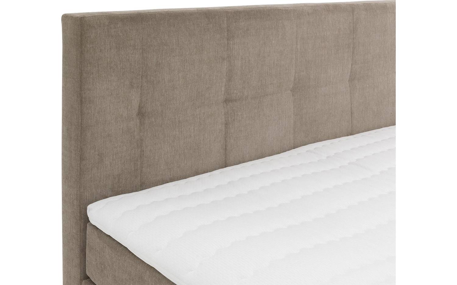 Goossens Boxspring Rud - bruin - 160 x 211 cm cm
