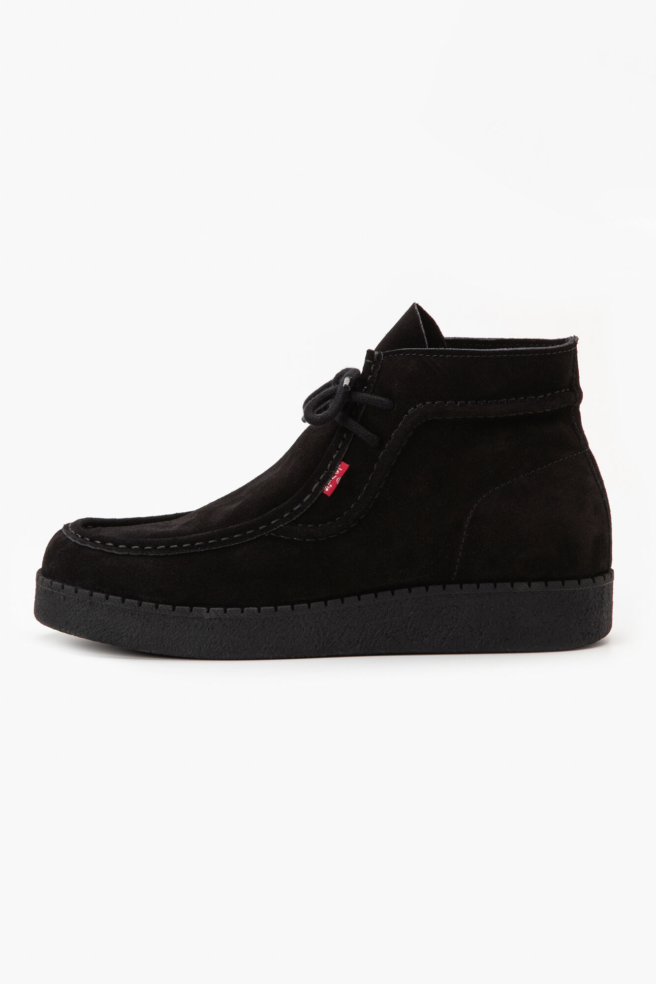 Botas de couro RVN com aba vermelha