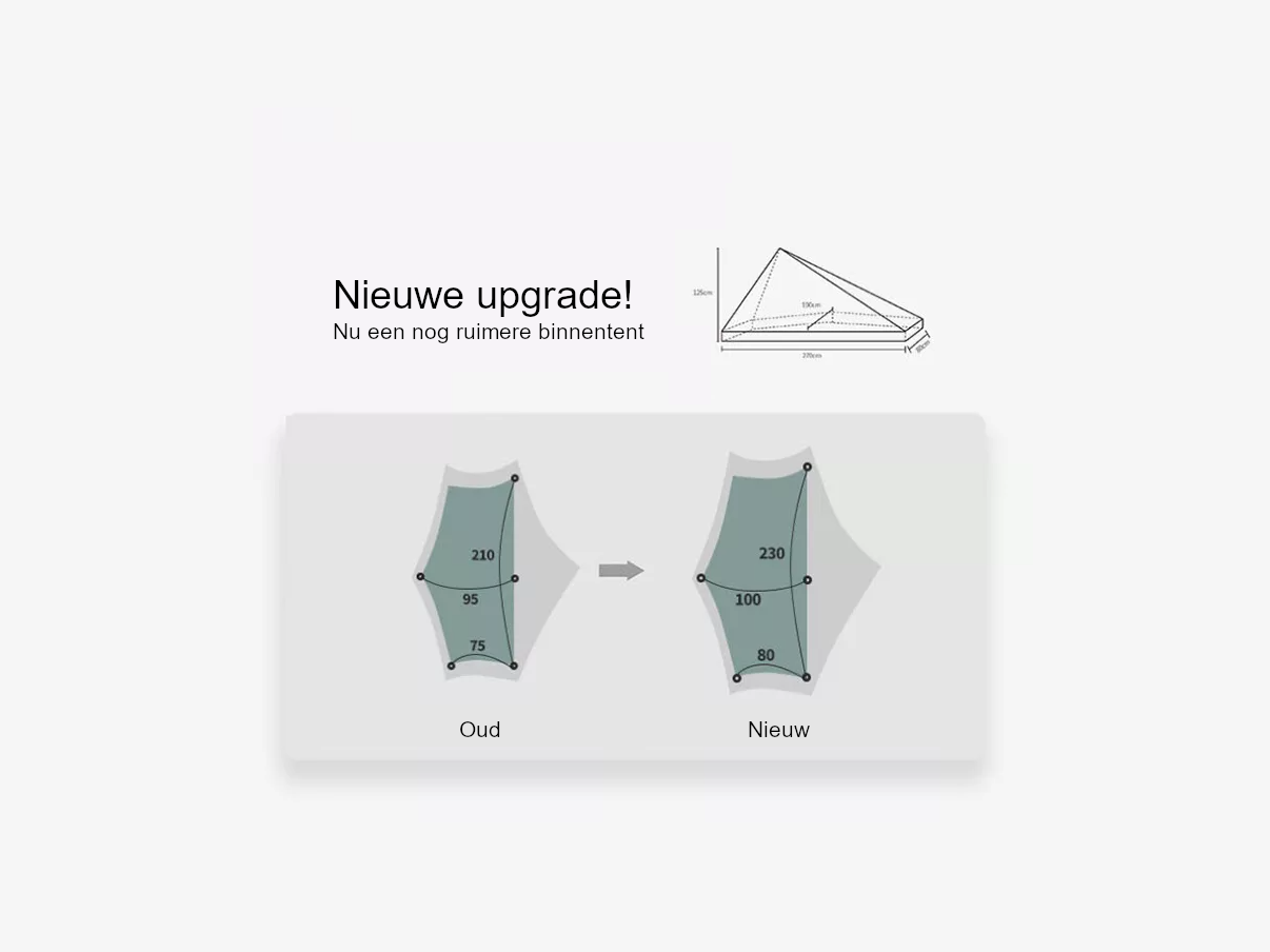 3F UL GEAR Lanshan 1-persoons tent - Green