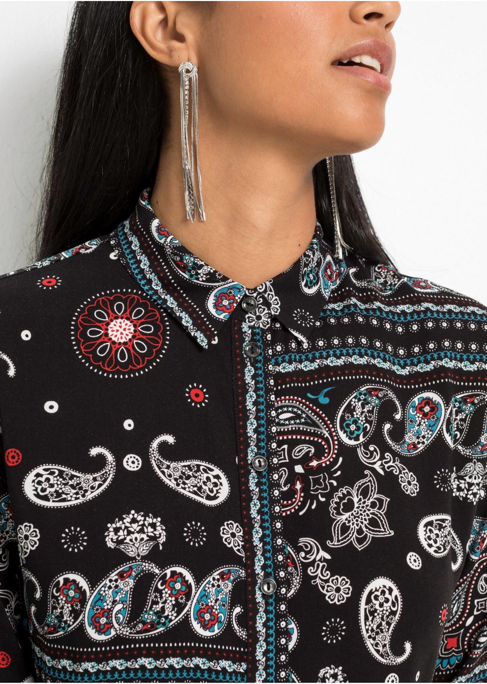Chemisier long en viscose