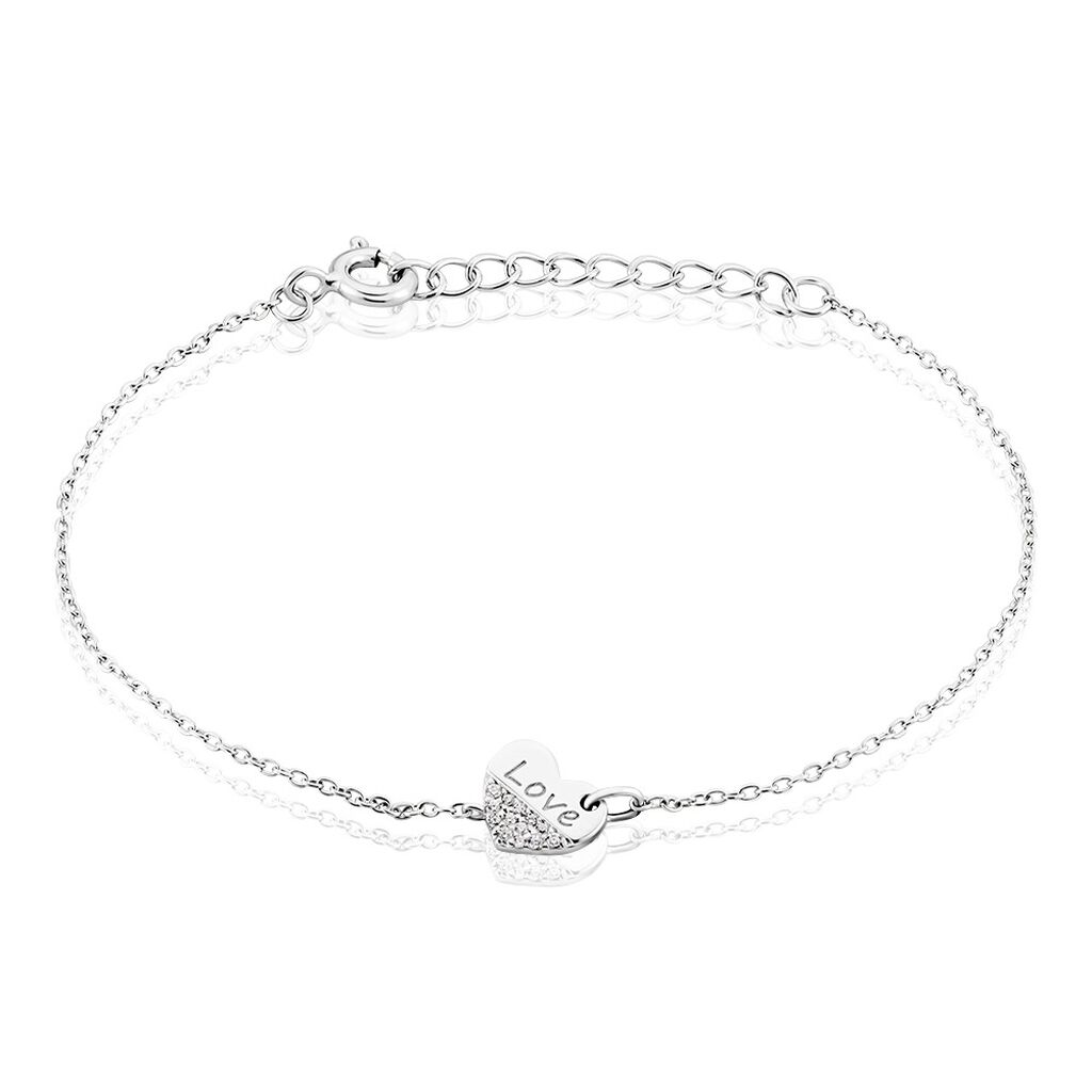 Bracelet Argent Blanc Alphonzo Oxydes De Zirconium