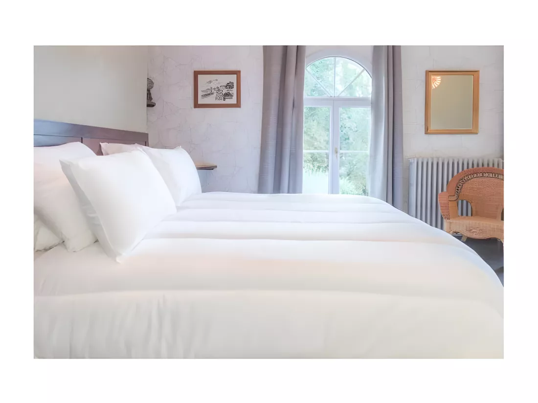 BLANREVE Couette chaude Percale - Anti-acariens - 350g/m2 - 240x260cm
