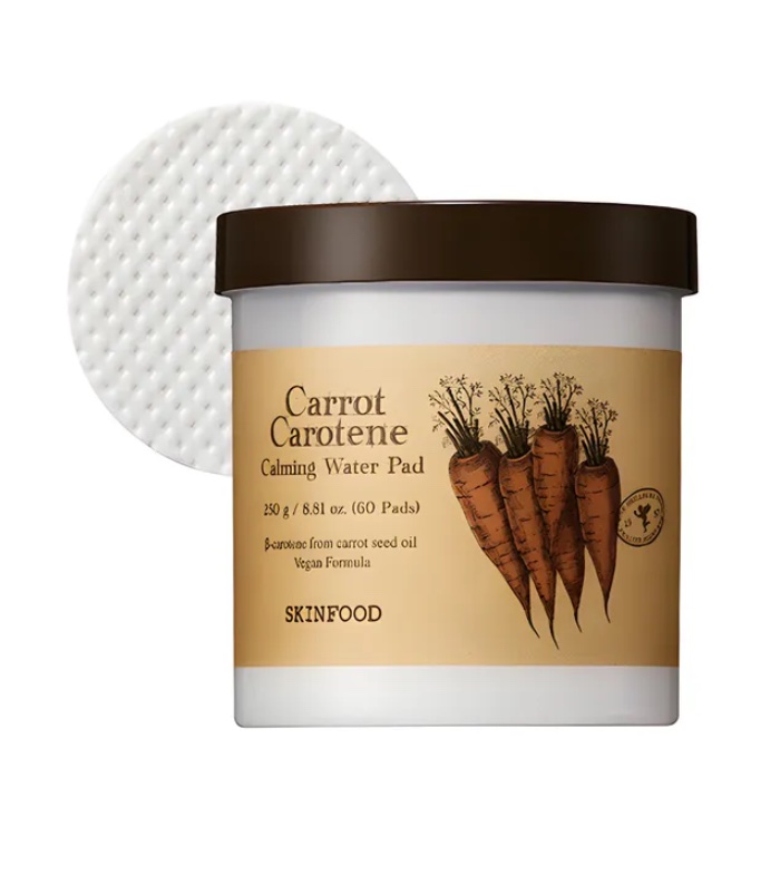 Skinfood - Almofadas calmantes Carrot Caroten 60 unidades