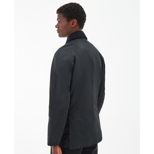 Barbour Ashby Wax Jakke, Black/Classic, L