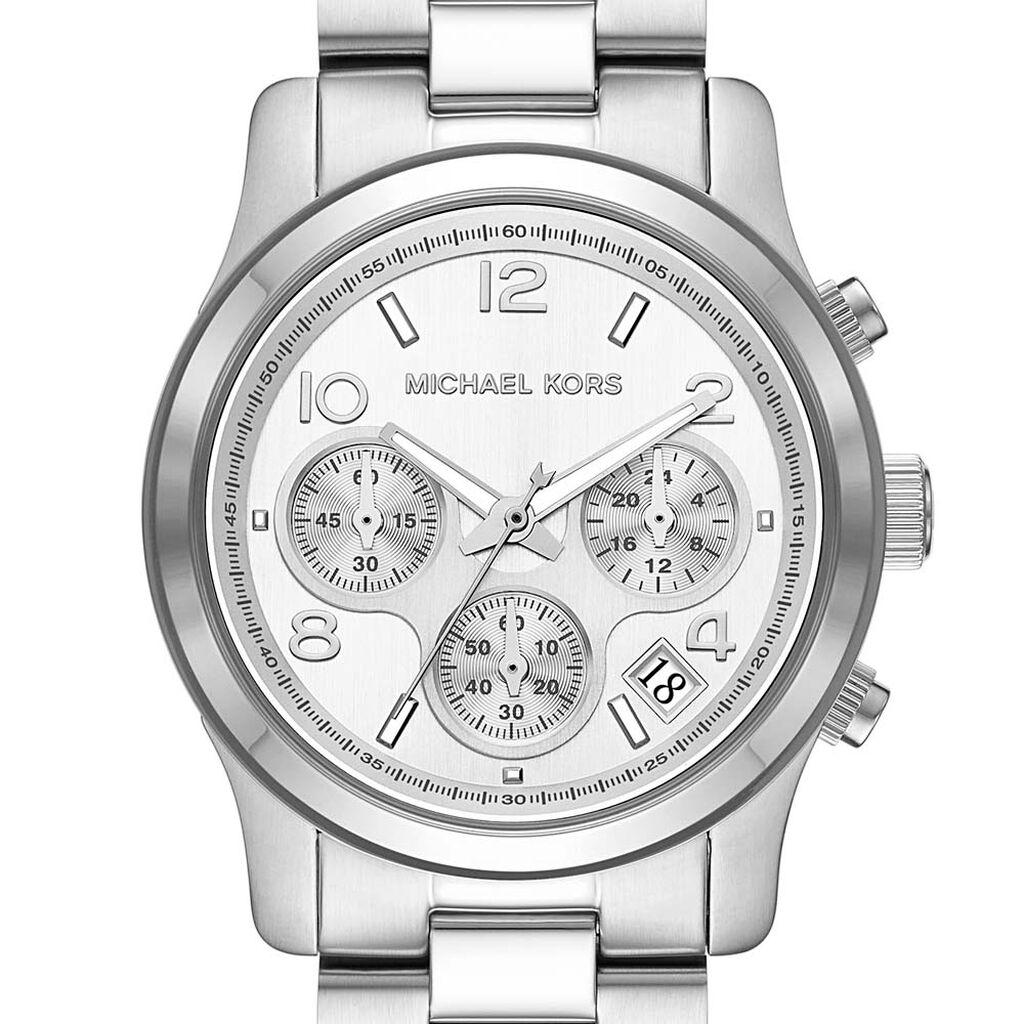 Montre Michael Kors Fossil Runway Argenté