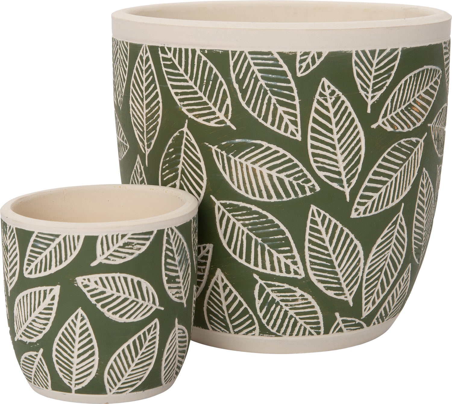 Intratuin bloempot Nikki donker groen D 13,5 H 12,5 cm