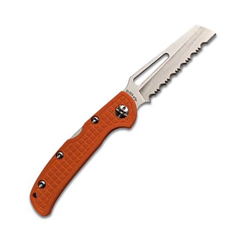 Couteau Pliant De Sauvetage Et Secours Hpa Dents Crantés Orange