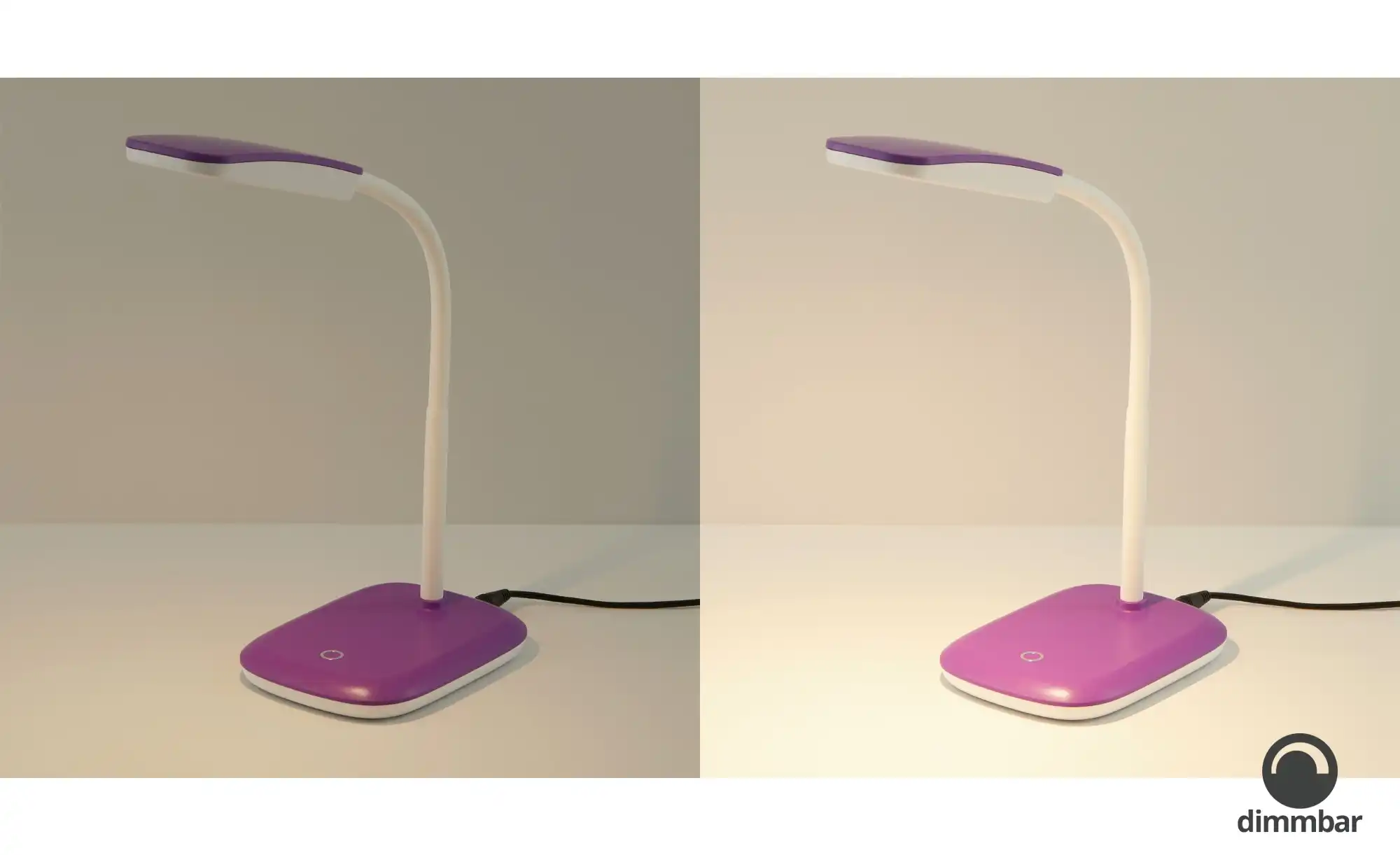 Trio LED-Schreibtischleuchte, 1-flammig, lila
