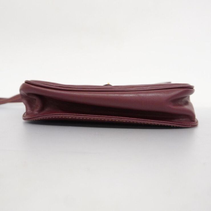 Cartier Vintage Cartier Crossbody Bag Burgundy