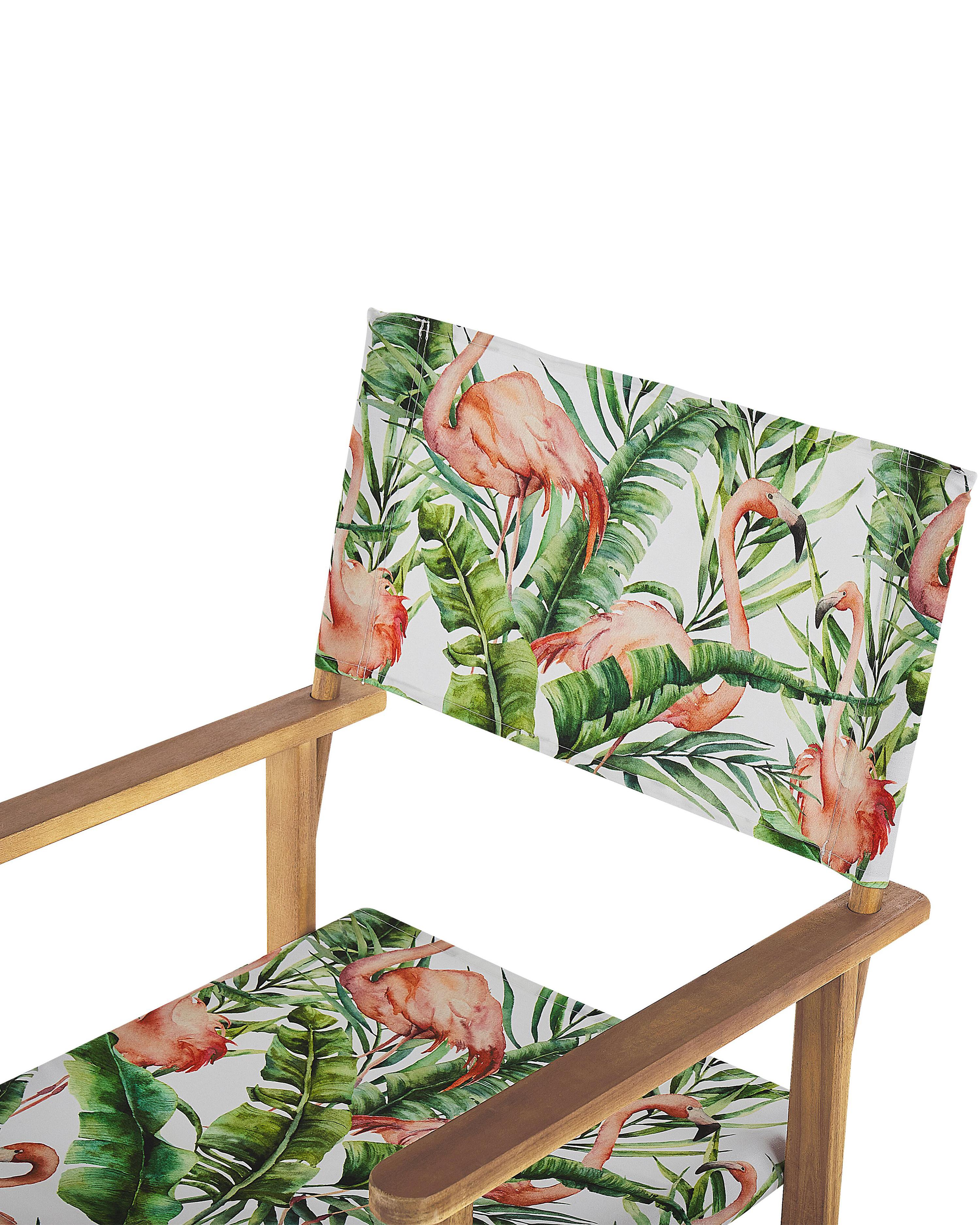 Set van 2 tuinstoelen CINE Acaciahout Roze