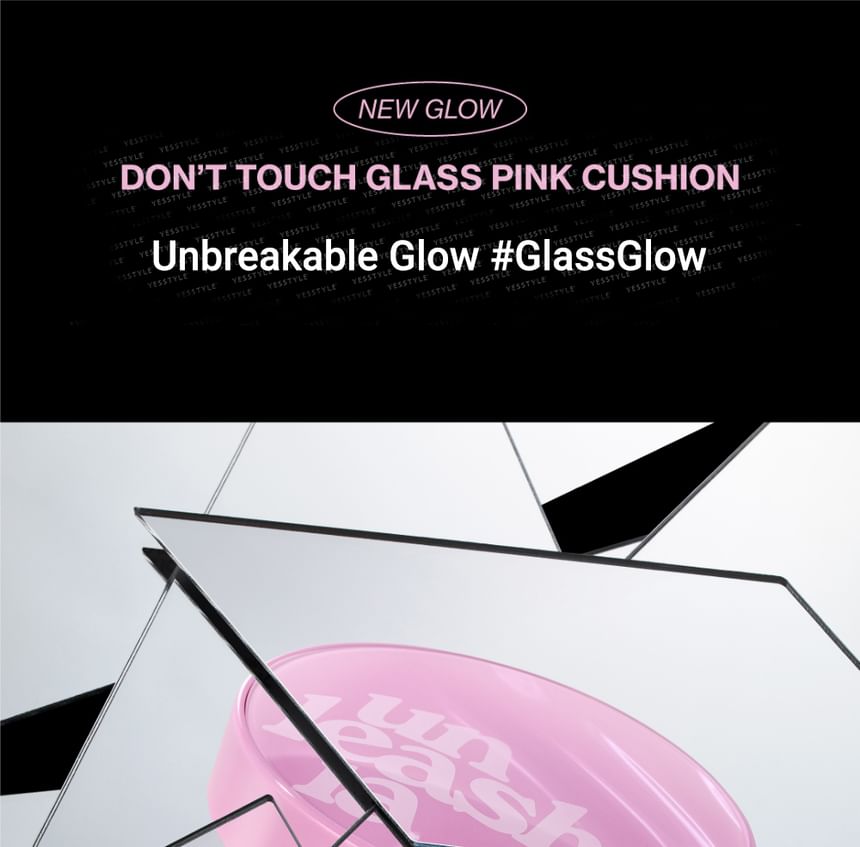 UNLEASHIA - Don't Touch Glass Roze Kussen - 3 Kleuren