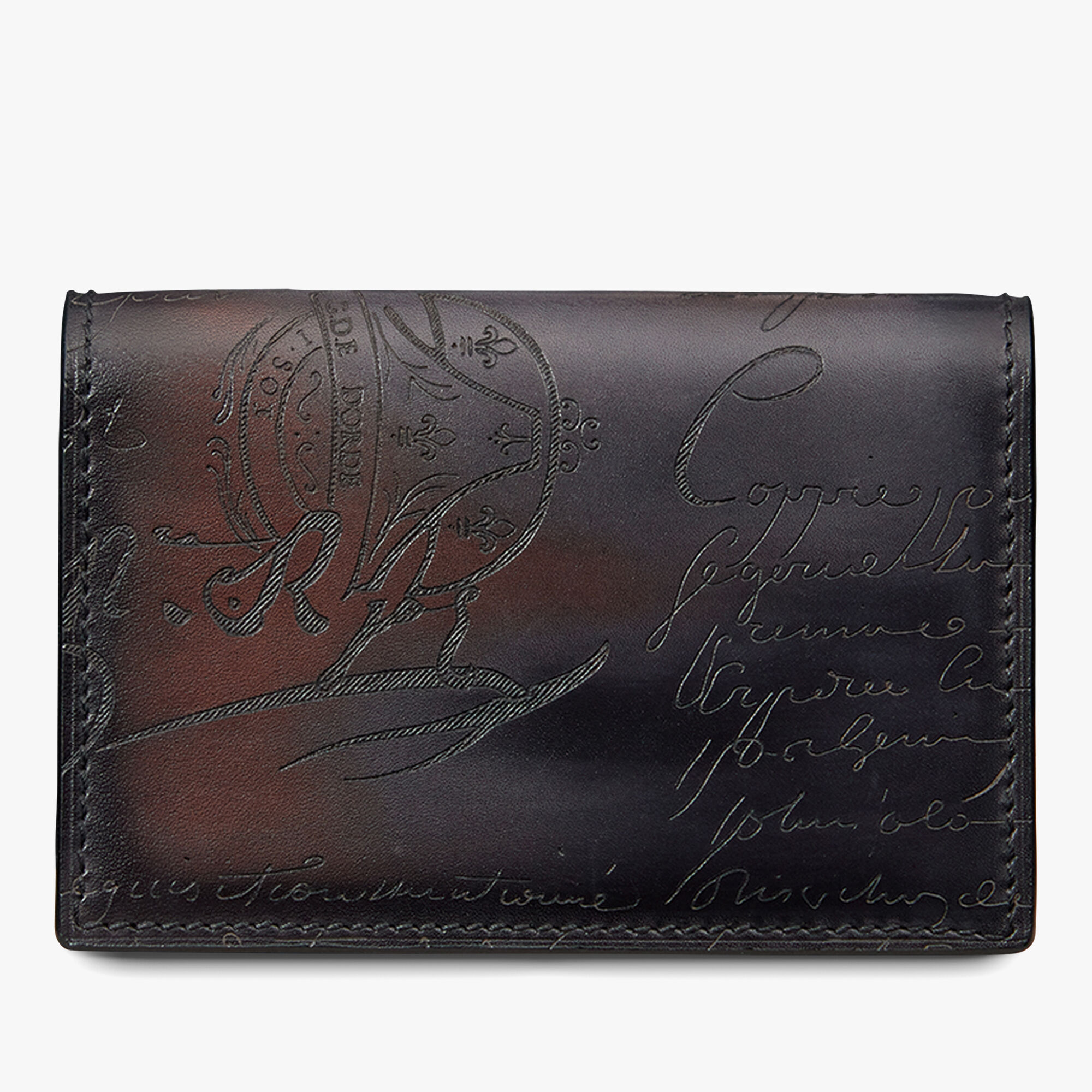 Porte-Cartes Imbuia En Cuir Scritto
