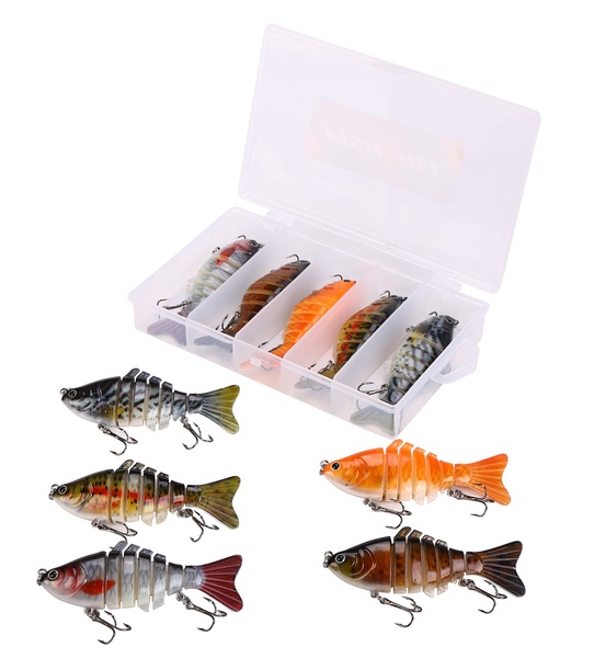 Boîte Leurres Coulants Fish4All Hunter Swimbait Box Sinking 10cm (15.5g) (5 Pièces)
