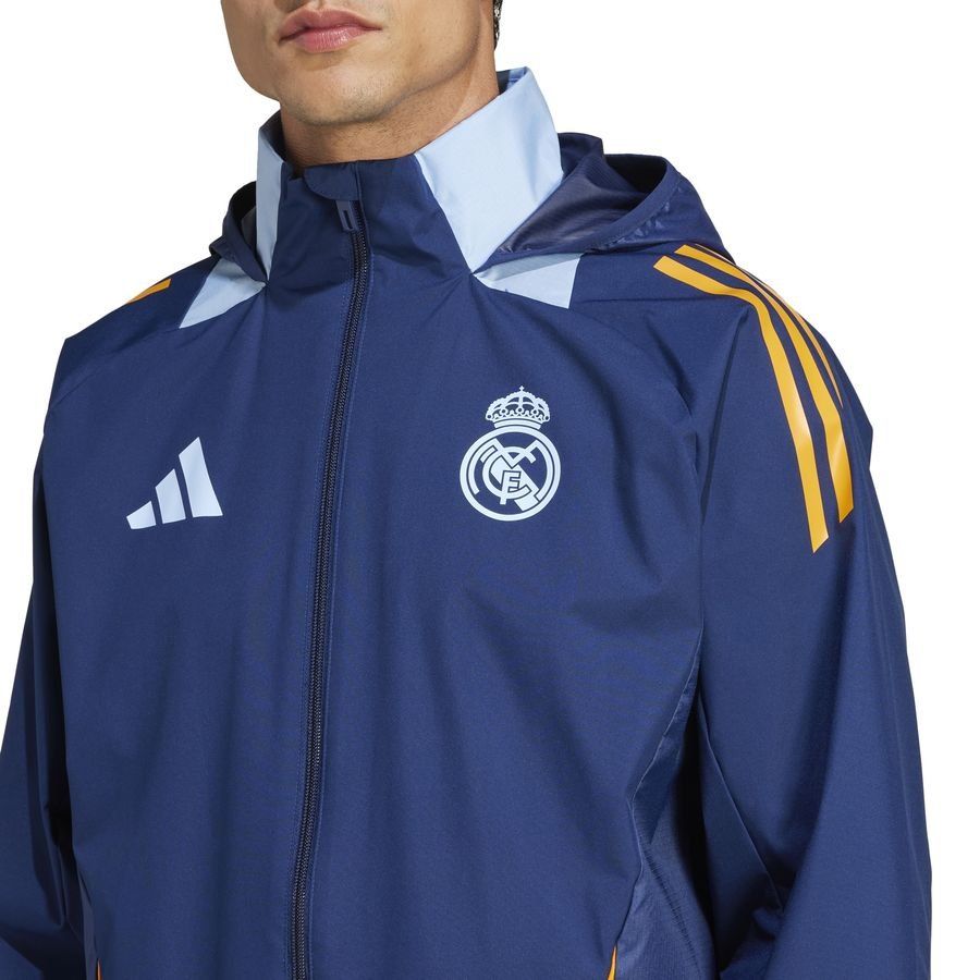 Real Madrid Veste All Weather Tiro 24 - Bleu/Crew Orange/Bleu