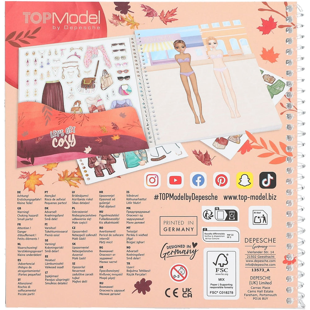Køb TOPModel Cosy Dress Me Up Stickerbook